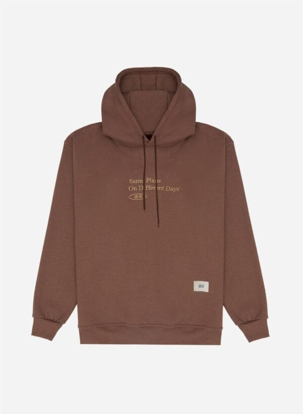 Moletom Hoodie Same Plans On Different Days - Marrom