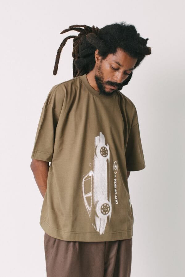 Alternative view of Camiseta Boxy Out Of Box Car series Porsche – Verde