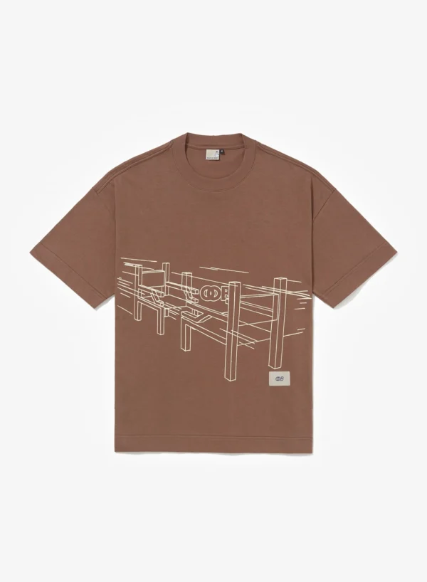 Camiseta Oversized Out Of Box Design - Argila