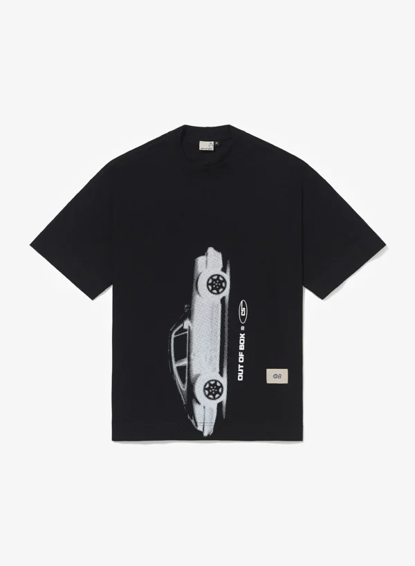 Camiseta Oversized Out Of Box Car series Porsche - Preta