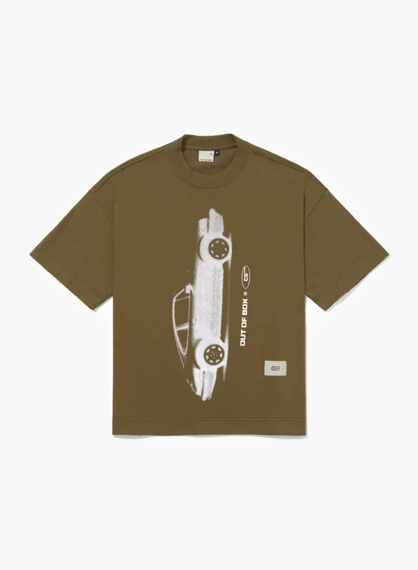 Camiseta Boxy Out Of Box Car series Porsche – Verde