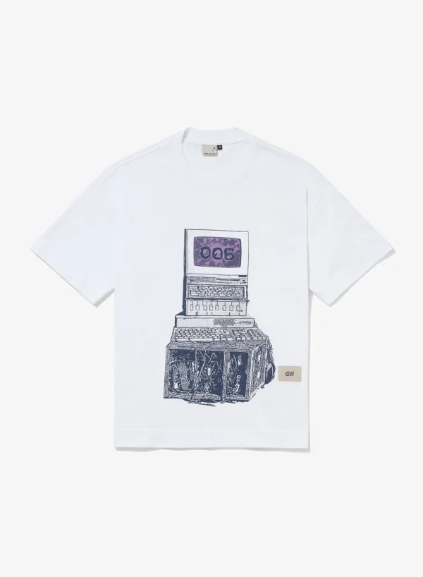 Camiseta Oversized Out Of Box PC 2000 - Branca