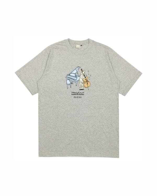 Camiseta musical V1 - Cinza